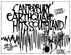 Winter, Mark 1958- :Canterbury Earthquake Hits Southland! 1 October 2012