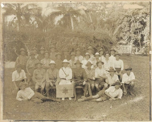 Star Boating Club :Photograph of members of the club who went to Samoa with Expeditionary Force, 1914.