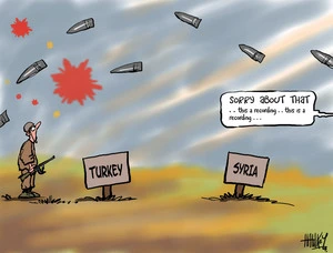 Hawkey, Allan Charles, 1941- :Turkey. Syria. 10 October 2012