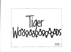 Tiger Woooooooooooooods. 12 December 2009