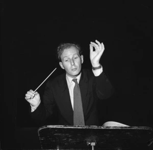 John Hopkins conducting the National Orchestra