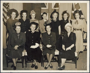 Group of diplomatic women including Eileen Powles, Washington, USA
