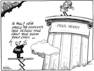 "Yo Paul! We've upheld the complaints those 'retards' made about your Susan Boyle crack ..." 22 December 2009