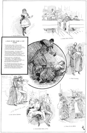 Blomfield, William, 1866-1938 :The Seven Ages of a Lost Sister. New Zealand Observer and Free Lance, 12 October, 1889.