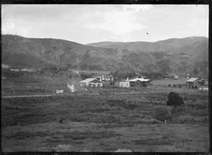 View of countryside and a group of houses at Silverstream