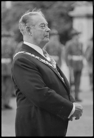 Governor General, Sir Keith Holyoake, at the opening of Parliament, Wellington