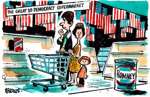 Evans, Malcolm Paul, 1945- :The Great US Democracy Supermarket. 16 October 2012