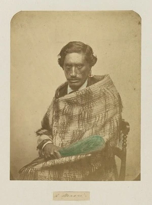 Crombie, John Nichol, 1827-1878. Attributed works :A Maori [Between 1855 and 1862?]