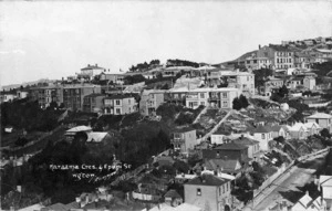 Plimmer, fl 1910 :Postcard of Brooklyn and Aro Valley, Wellington