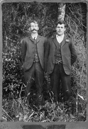 George McCauley and unidentified man