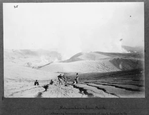 Rotomahana after the volcanic eruption of 1886