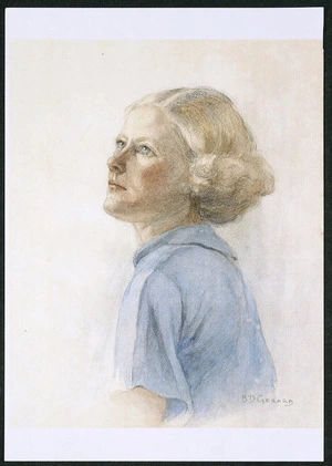 Portrait of Enga Margaret Washbourn by B D Gerard