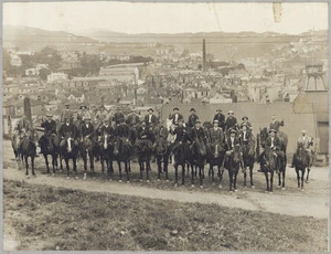 Mounted special constables, Wellington, New Zealand