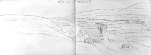 [Crawford, James Coutts], 1817-1889 :Falls of Mataura R[iver]. 1864.