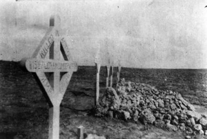 Graves of servicemen from the Wellington Mounted Rifles at Ayun Kara, Palestine