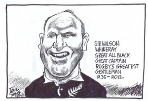 Scott, Thomas, 1947- :Sir Wilson Whineray Great All Black Great Captain Rugby's Greatest Gentleman 1935-2012. 23 October 2012