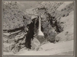 Gorge and waterfall of Mangatoetoenui Stream, Taupo district