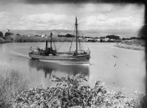 The boat "Foxton" at Foxton