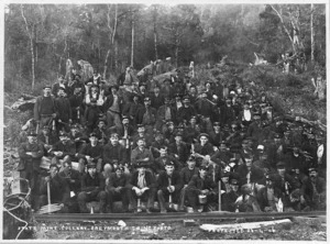 State coal miners, Greymouth - Photograph taken by James Ring