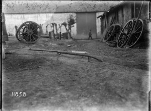 World War 1 anti-tank rifle at Couin, France