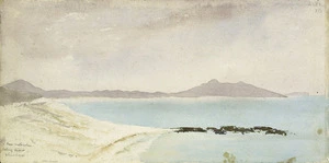 [Lysaght, Sophia Augusta] 1862?-1945 :From Matarakau looking towards Wharekauri [ca 1890]