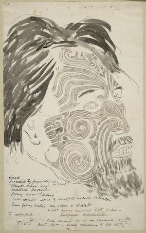 Robley, Horatio Gordon 1840-1930 :Head preserved by friends. Tiu [ca 1900]