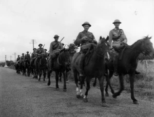 Mounted unit of Waipu men