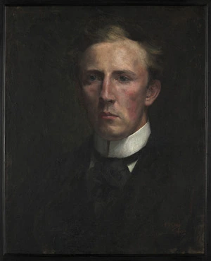 Goldie, Charles Frederick, 1870-1947 :A mon cher Roland, Paris, 1896 [Self portrait]