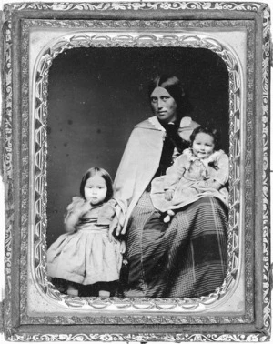 Jane Maria Gray with her children