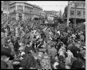 Dunedin centennial parade at Port Chalmers - Photograph taken by Bigwood