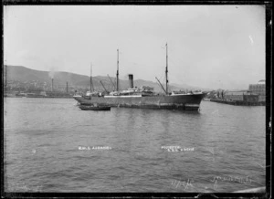 The ship Aorangi, Wellington Harbour