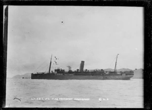 The ship Maunganui, HMNZT No 3, Wellington Harbour