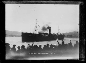 The ship Knight of the Garter, HMNZT No 15, Wellington Harbour - Photograph taken by David James Aldersley