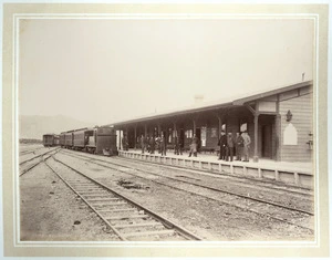 Wellington and Manawatu Railway Company station at Wellington