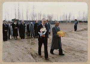 Rewi Alley's son Alan and nephew Buck at Rewi's funeral, China
