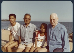 Rewi Alley with members of his Chinese family, China