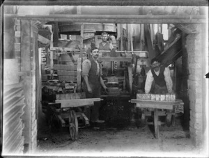 Workers with bricks at the firm of Reece Brothers, Christchurch
