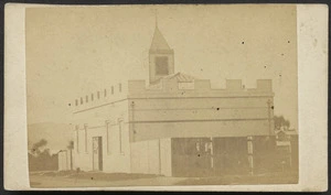 Richards, E S (Wellington) fl 1862-1873 :Photograph of Market Hall, Wellington