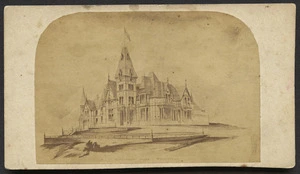 Richards, E S (Wellington) fl 1862-1873 :Photograph of proposed design for Government House