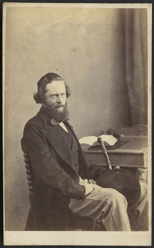 Richards, E S (Wellington) fl 1862-1873 :Portrait of unidentified man