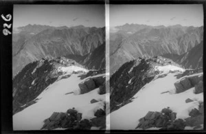 View of mountain ranges, unknown location