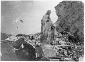 Virgin Mary, Cassino, Italy, during World War 2