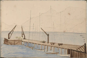 [Cookson, Janetta Maria] 1812-1867 :Port Cooper, Lyttelton. NZ. 1862.