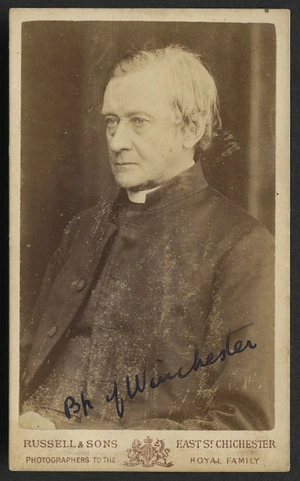 Russell & Sons (London) fl 1800s :Portrait of Bishop of Winchester