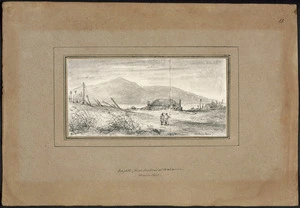 Swainson, William, 1789-1855 :Jenkins House; Kapiti from Jenkin's at Wakanie, March 1849.