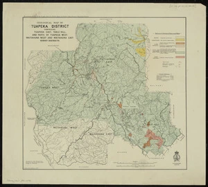 Geological map of Tuapeka District : comprising Tuapeka East, Table Hill and parts of Tuapeka West, Waitahuna West and Waitahuna East survey districts / drawn by G.E. Harris.