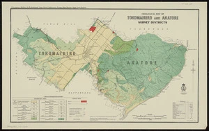 Geological map of Tokomairiro and Akatore survey districts / drawn by G.E. Harris.