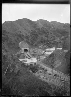 View of the north end of the Tawa Tunnel No. 1, on the North Island Main Trunk Line.