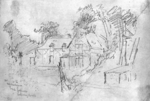 Hodgkins, William Mathew, 1833-1898 :Nr Ferntree house, near Hepburn's Halfway Bush. [1860s?]