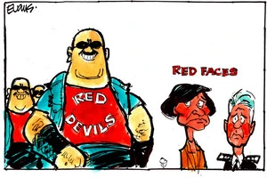 Evans, Malcolm Paul, 1945- :'Red Devils' Red Faces. 28 October 2012